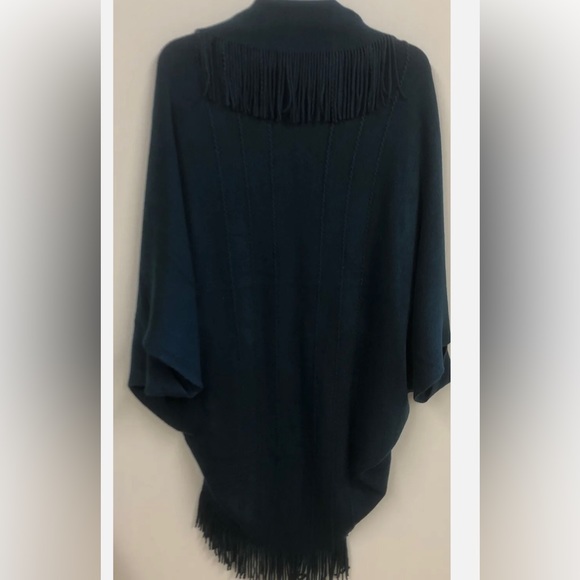 Layers By Lizden Women’s Shawl shrug poncho cape/cocoon Fringed plus O/S - Picture 2 of 6